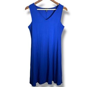 Eileen Fisher Cobalt Blue Tank Swing Mini Dress Size XS